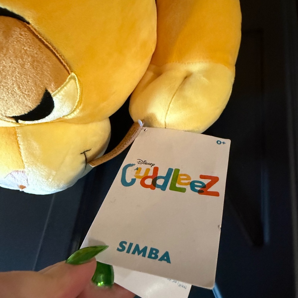 NEW NWT Disney Simba Plush Toy - Yellow Soft Cuddly Stuffed Animal - Picture 4 of 6